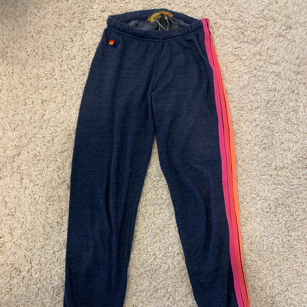 AVIATOR NATION NEON 5 STRIPE SWEATS